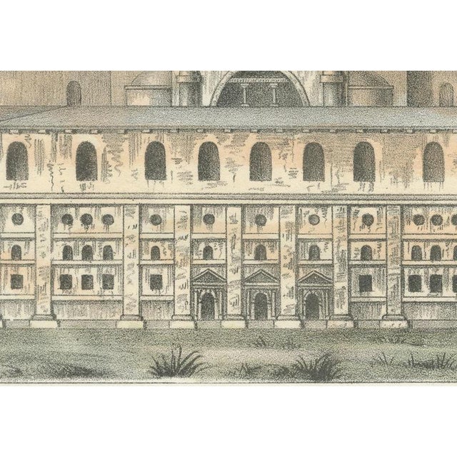 19th Century Church of Saint Sophia, 1842, Hand Colored Lithograph For Sale - Image 5 of 8