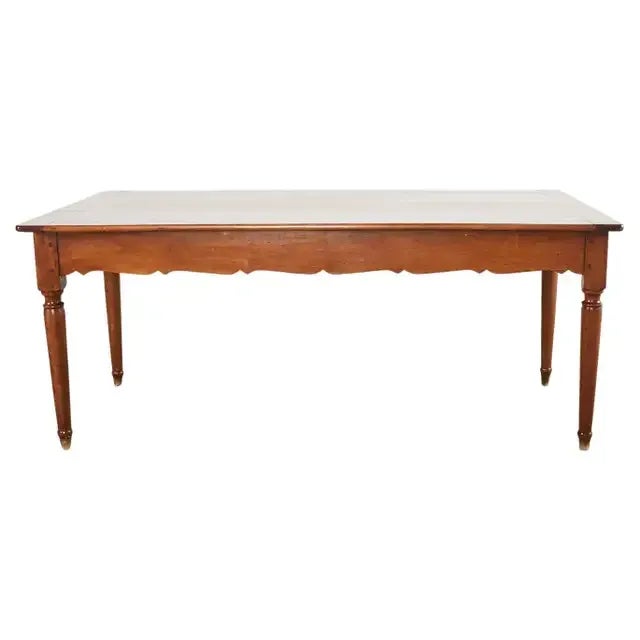 French Louis Philippe Fruitwood Farmhouse Dining Table For Sale - Image 13 of 13