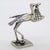 Vintage Italian Handmade Genuine Silver Stork With Newborn Baby Figurine Sculpture Miniature For Sale - Image 6 of 10