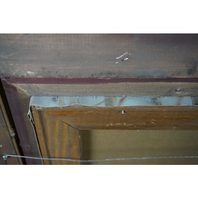 Antique Axel W. Larsen British Equestrian Fox Hunt Landscape Oil Painting 32" For Sale - Image 11 of 12