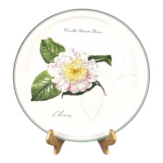 Collectable Villeroy & Boch Pale Pink & White Camelia Wall Plate 1995 For Sale