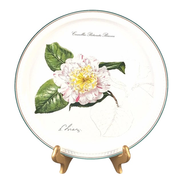 Collectable Villeroy & Boch Pale Pink & White Camelia Wall Plate 1995 For Sale
