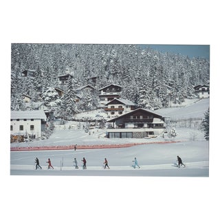 Slim Aarons, Skiing in Seefeld, 1985, C-Print Photograph For Sale