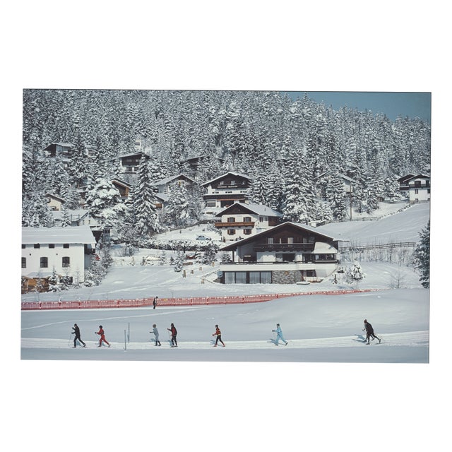 Slim Aarons, Skiing in Seefeld, 1985, C-Print Photograph For Sale