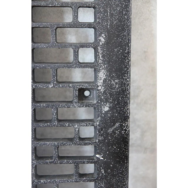 Metal 1950's Cast Iron Stove Mirror For Sale - Image 7 of 8