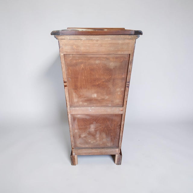 Brown Wooden Filing Cabinet with Shutter from Franzi, Italy, 1950s For Sale - Image 8 of 10