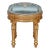 1980s Carved Footstool in Gold Leaf For Sale