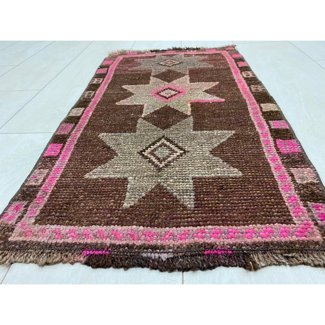 Turkish Vintage Anatolian Kurdish Small Rug For Sale - Image 3 of 5
