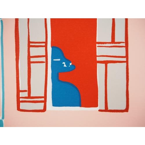 Françoise Gilot, The Pink House, Original Serigraph For Sale - Image 6 of 7