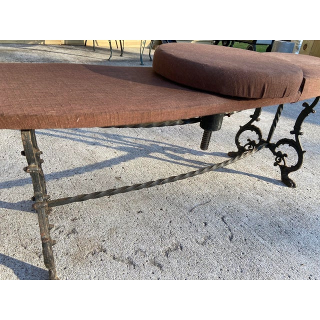 Antique 1900s Cast Iron Bench Photography Swivel Chair For Sale - Image 4 of 11