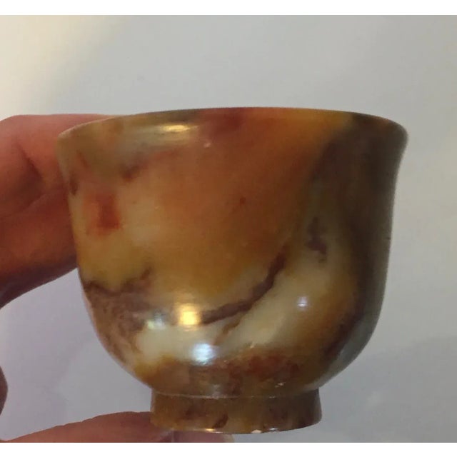 Antique 19th Century Chinese Carved Agate Stone Wine Cup For Sale - Image 12 of 13