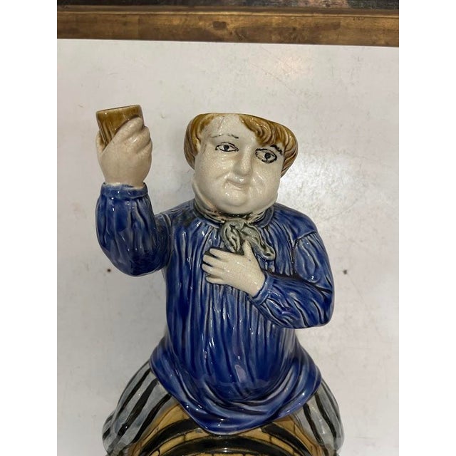 Polychrome Earthenware Fountain, 20th Century For Sale - Image 12 of 14