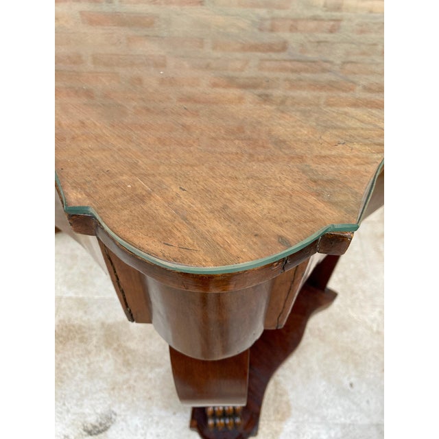 Antique Console Table in Wood with Drawer For Sale - Image 11 of 18