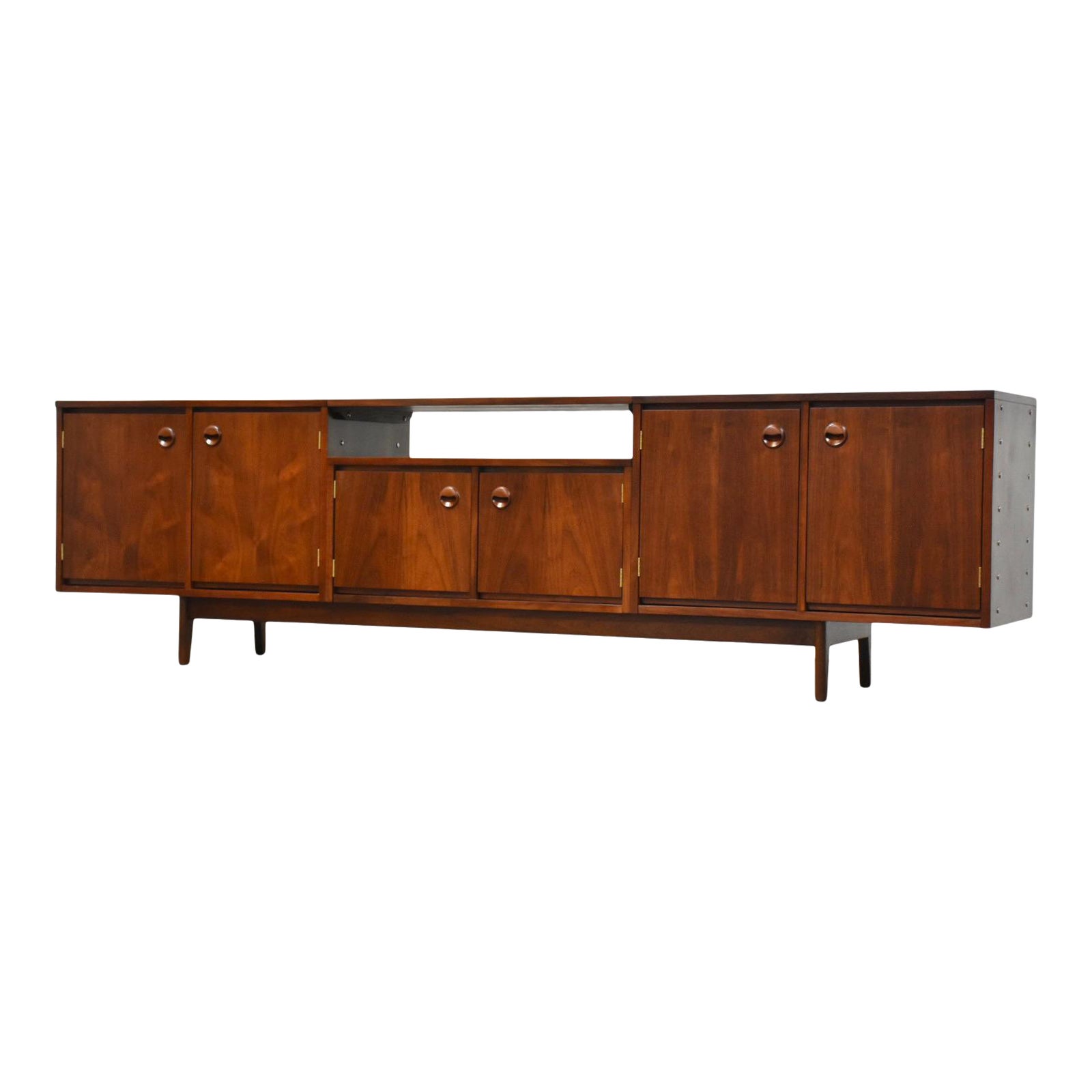 102” Walnut Credenza Tv Console by Stanley Chairish