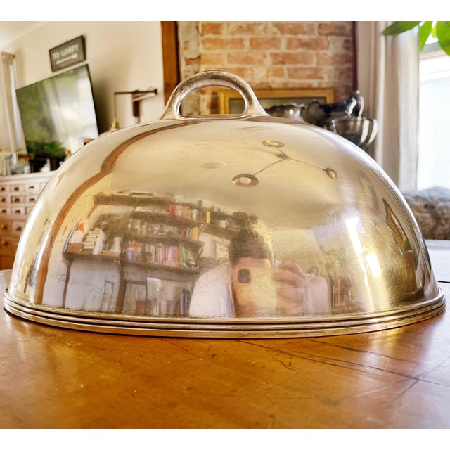 A rarely seen antique circa 1890-1900 silver plated platter dome/cover from the iconic The Plaza hotel in New York City!...