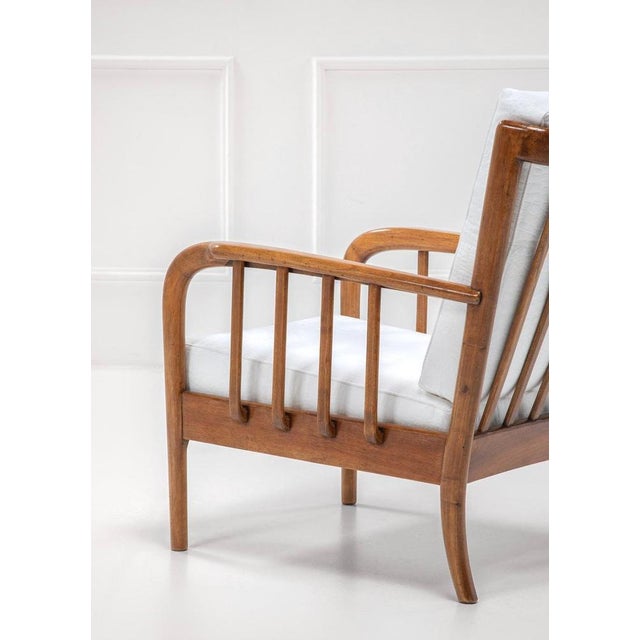 Paolo Buffa Set of Mid-Century Modern Chairs by Paolo Buffa, 1950s For Sale - Image 4 of 6