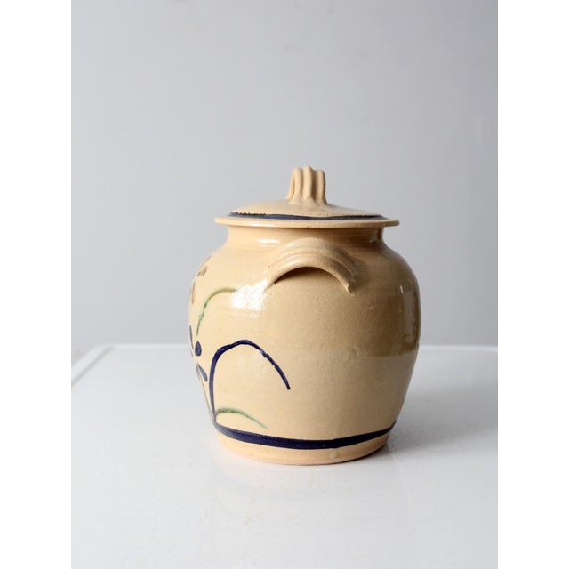 Vintage Dodge Station Pottery Cookie Jar For Sale - Image 4 of 11