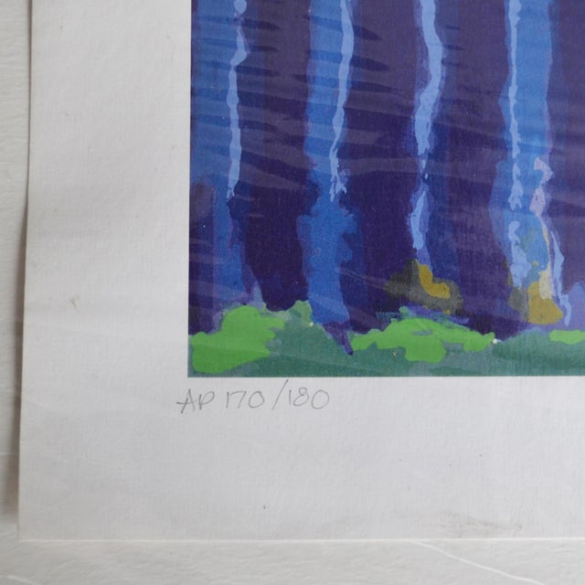 "Orange Dress" is a limited edition seriolithograph, hand signed in pencil by the artist. Artist's Proof, marked AP...