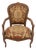 Late 19th Century French Louis XV Style Carved Walnut & Original Tapestry Needlepoint Upholstered Armchair (Fauteuil) For Sale