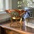 Bring vibrant color and old-world charm to your home with this beautiful vintage decorative bowl displayed on its original...