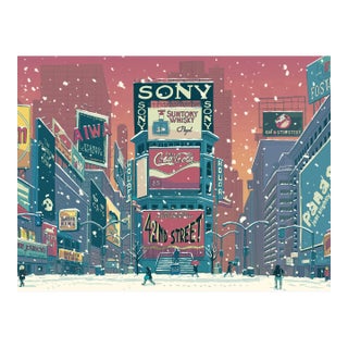 Times Square Limited Edition Print on Entrada Rag by Marz Junior For Sale