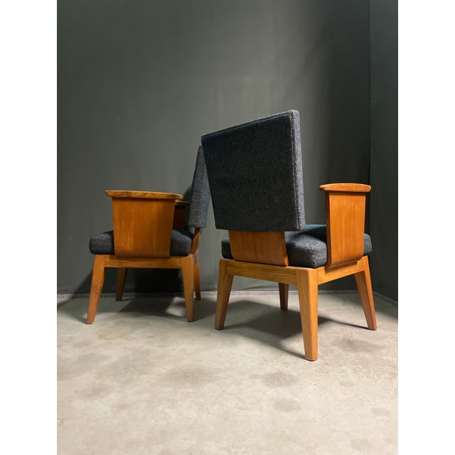 Armchairs in the style of Andre Sornay, 1950s, Set of 2 For Sale - Image 6 of 12