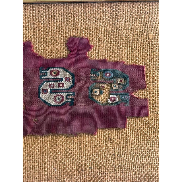 Two Framed Pre-Columbian Textile Fragment Chimu Chancay Culture Peru For Sale - Image 10 of 10