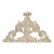 Italian Rococo Style 19th Century Painted Fragment with Carved Acanthus Leaves For Sale