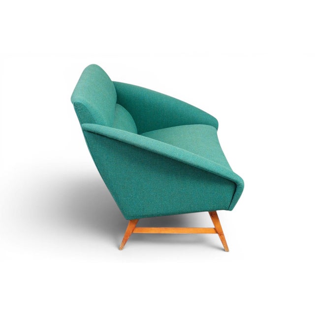 Mid-Century Modern Mid 20th Century Attributed to Svante Skogh "Model 120" Organic Modern Loveseat For Sale - Image 3 of 5
