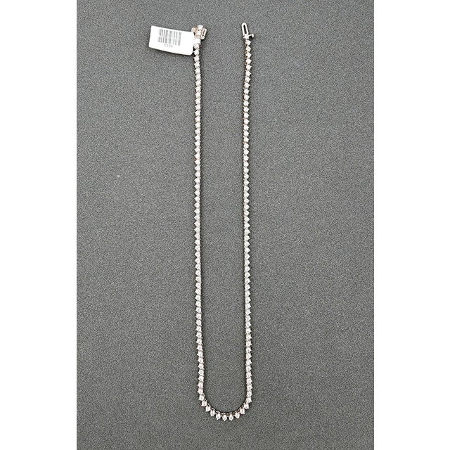 Early 21st Century 5.41 Ct Diamond Tennis Necklace For Sale - Image 5 of 9