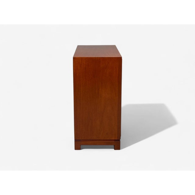 Tommi Parzinger, Wood, Brass, Green Leather, Chests of Drawers, Usa, 1950s For Sale - Image 13 of 14