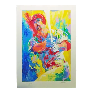 1990s LeROY Neiman Mark McGwire Sn Baseball Original Art Serigraph Signed Le