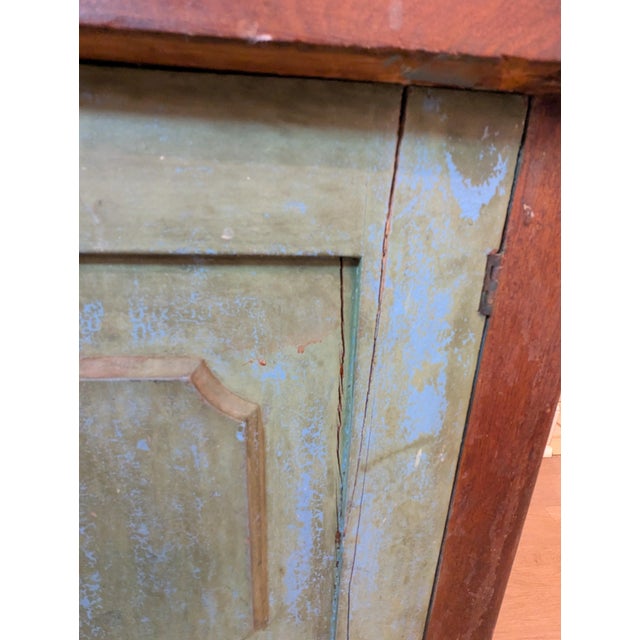 19th Century Antique Primitive Jelly Cupboard Cabinet Dry Sink Washstand For Sale - Image 15 of 18