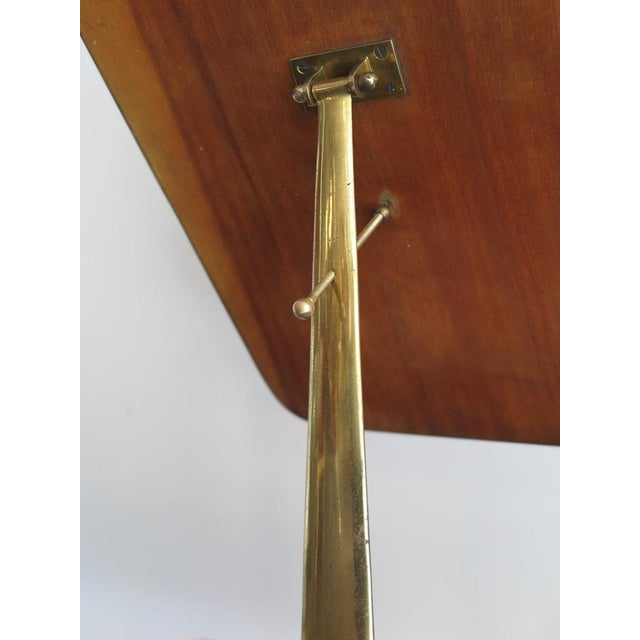 Gold Italian Mirror in Brass and Marble, 1950s For Sale - Image 8 of 16