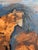 Burnt Orange Sylvia Rutkoff | "The Cowboy" | Mixed Media Figurative | Oil, Sand & Gesso on Masonite | New York Postwar Avant-Garde For Sale - Image 8 of 11