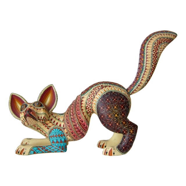 Mexican Artist, Hand Carved Alebrije Dog, 2000s, Copal For Sale