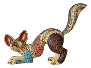 Mexican Artist, Hand Carved Alebrije Dog, 2000s, Copal