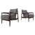 Set of Mid-Century Modern Armchairs in Wood and Grey Fabric, Italy, 1960s For Sale - Image 13 of 13