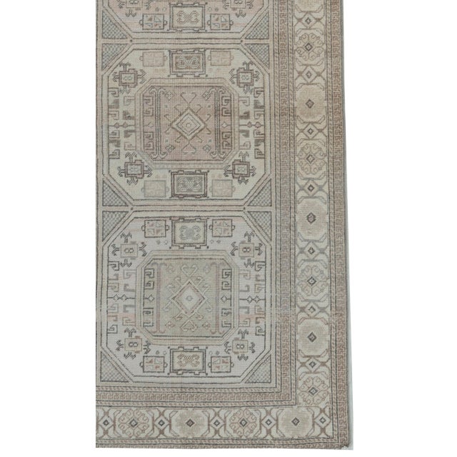 Vintage Turkish Oushak Area Rug 2' X 6' For Sale In New York - Image 6 of 8