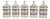 Antique Continental Opaline Glass Apothecary Jars, 1880, Set of 5 For Sale