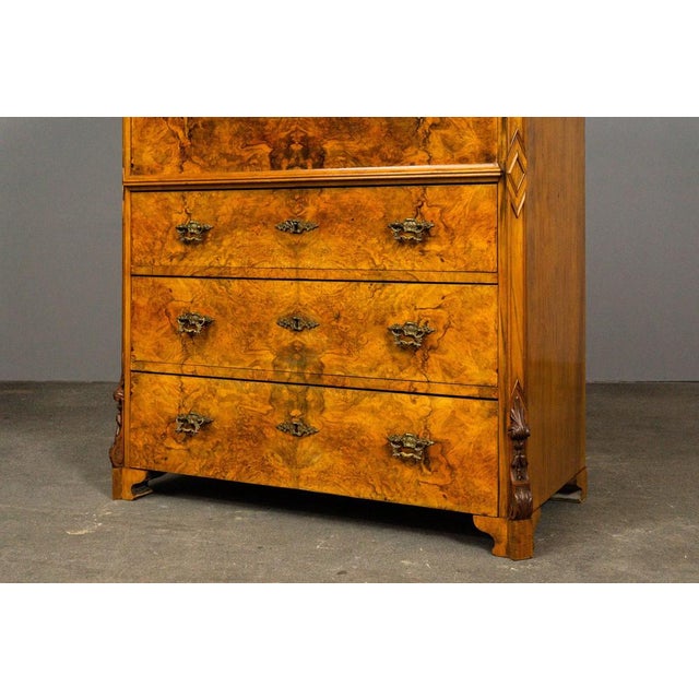 Biedermeier Secretary in Wood For Sale - Image 11 of 18