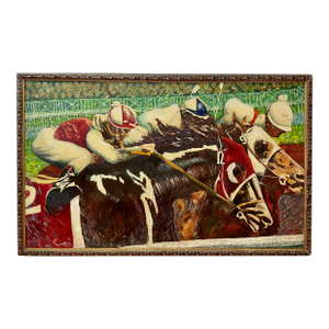 Jockeys at the Rail