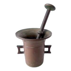 Brass Mortar and Pestle - Set of 2