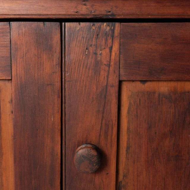 19th Century Pine 2 Door Cupboard For Sale - Image 6 of 13