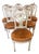 Early 20th Century Set of Six French Balloon Back Dining Chairs For Sale