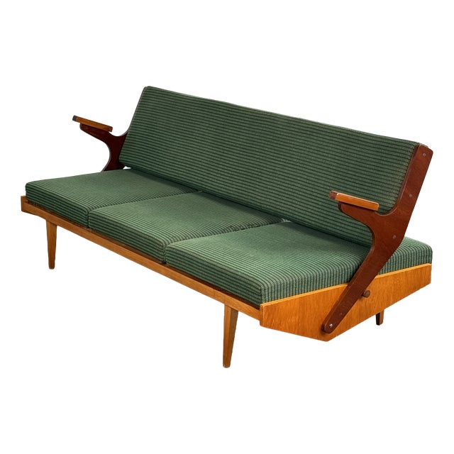 Mid-Century Convertible Sofa from Opp Drevovyroba, 1970s For Sale