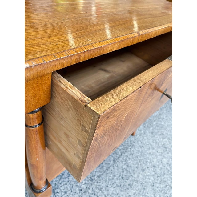 19th Century Biedermeier Elm Chests of Drawers - A Pair For Sale - Image 15 of 17