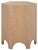 Wood Barahan End Table in Bleached White For Sale - Image 7 of 7