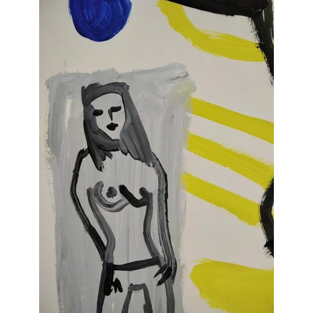 Pepe Nebot, Composition, 1989, Mixed Media on Paper For Sale - Image 4 of 6