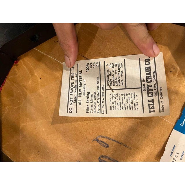 Black Mid 20th Century Spindle Back Glazed Black Side Chair H. By Tell City Chair Co. For Sale - Image 8 of 9